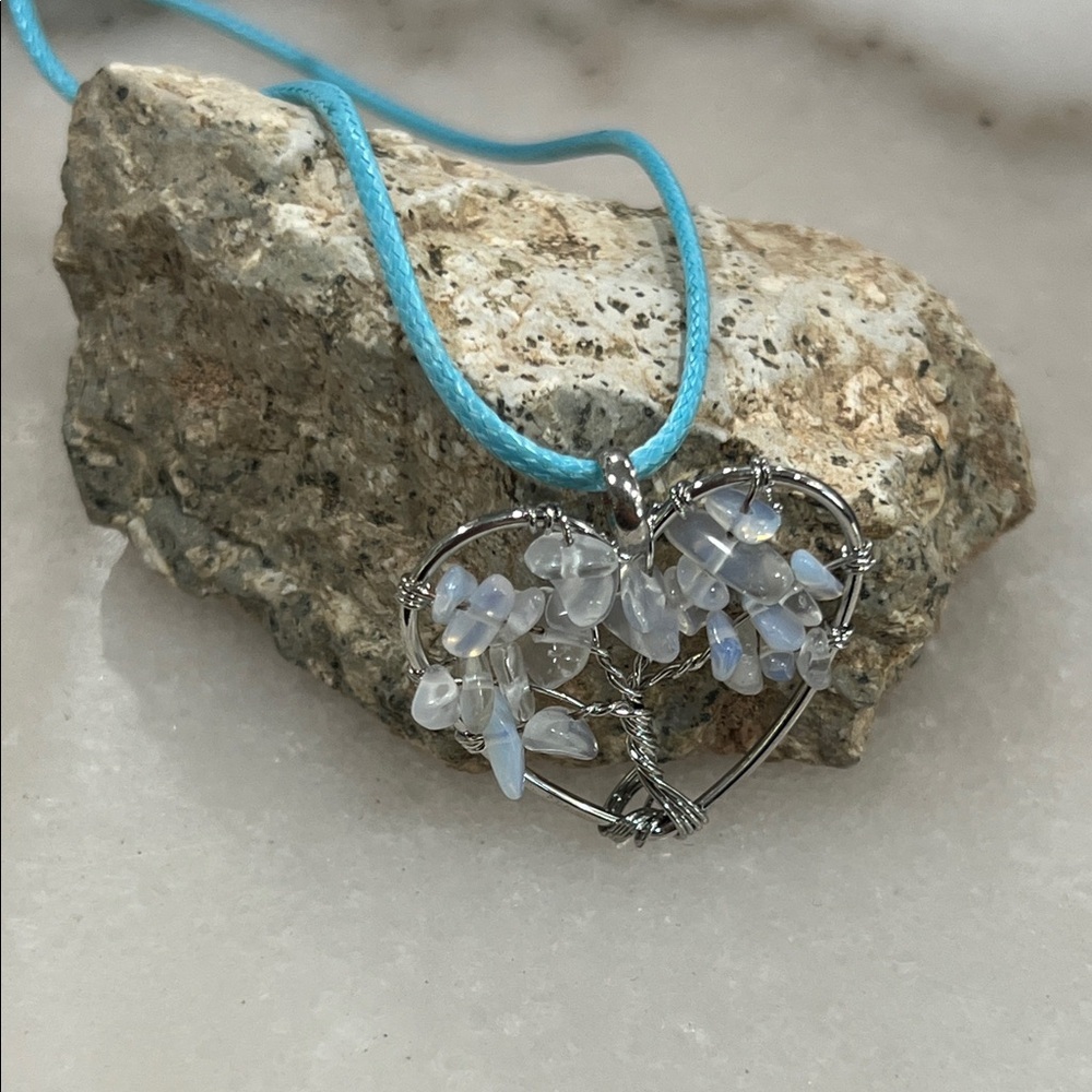 Opalite Tree of Life Pendant Necklace